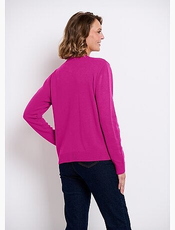 Chaleco cárdigan corto con botones - Afibel