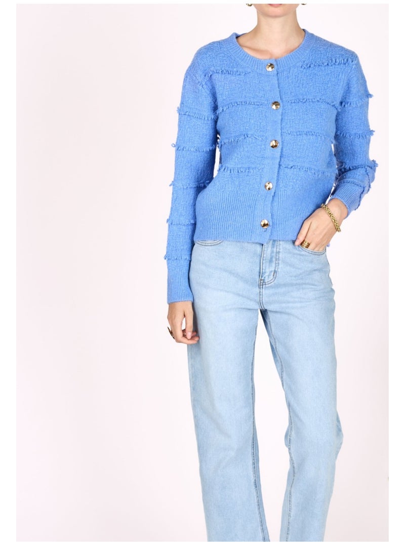 Chaleco Cardigan Kebello Azul cielo - Kiabi