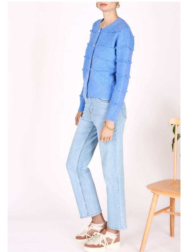 Chaleco Cardigan Kebello Azul cielo - Kiabi