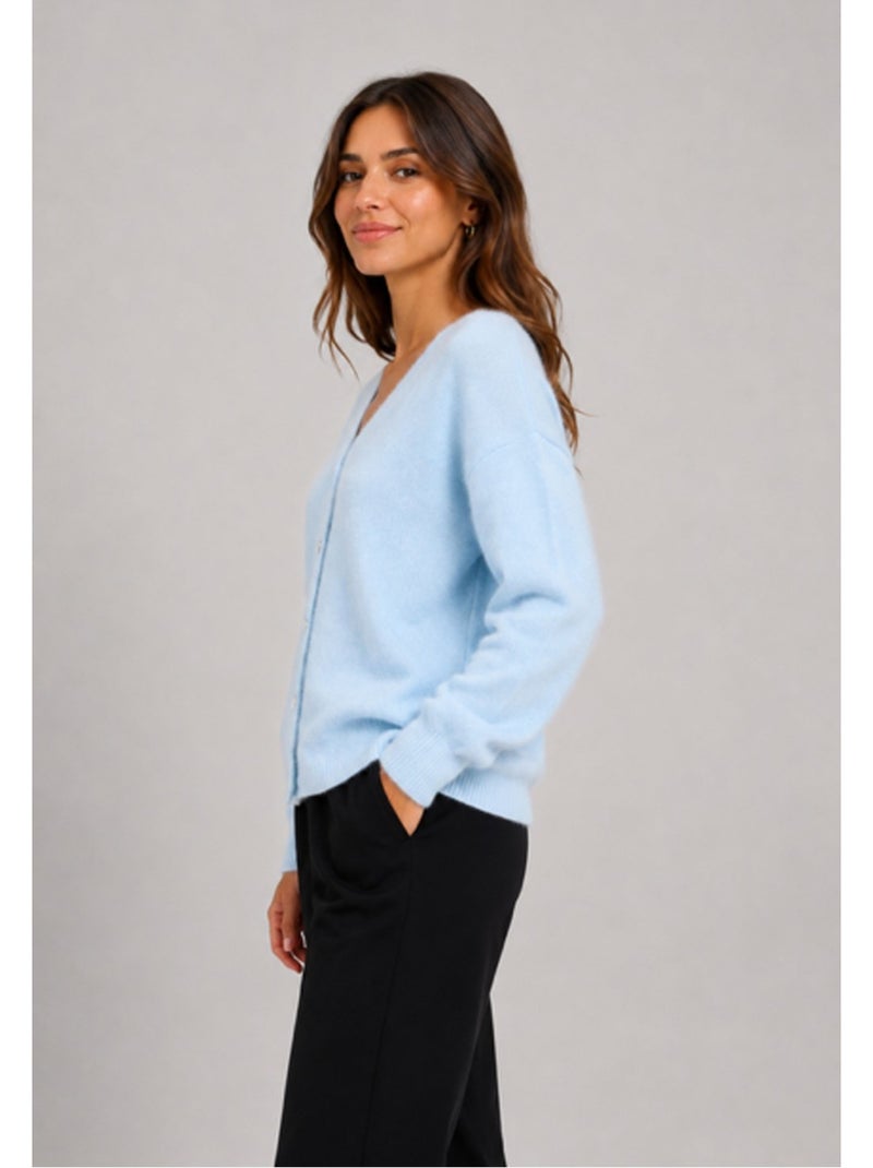 Chaleco Cardigan Kebello Azul cielo - Kiabi