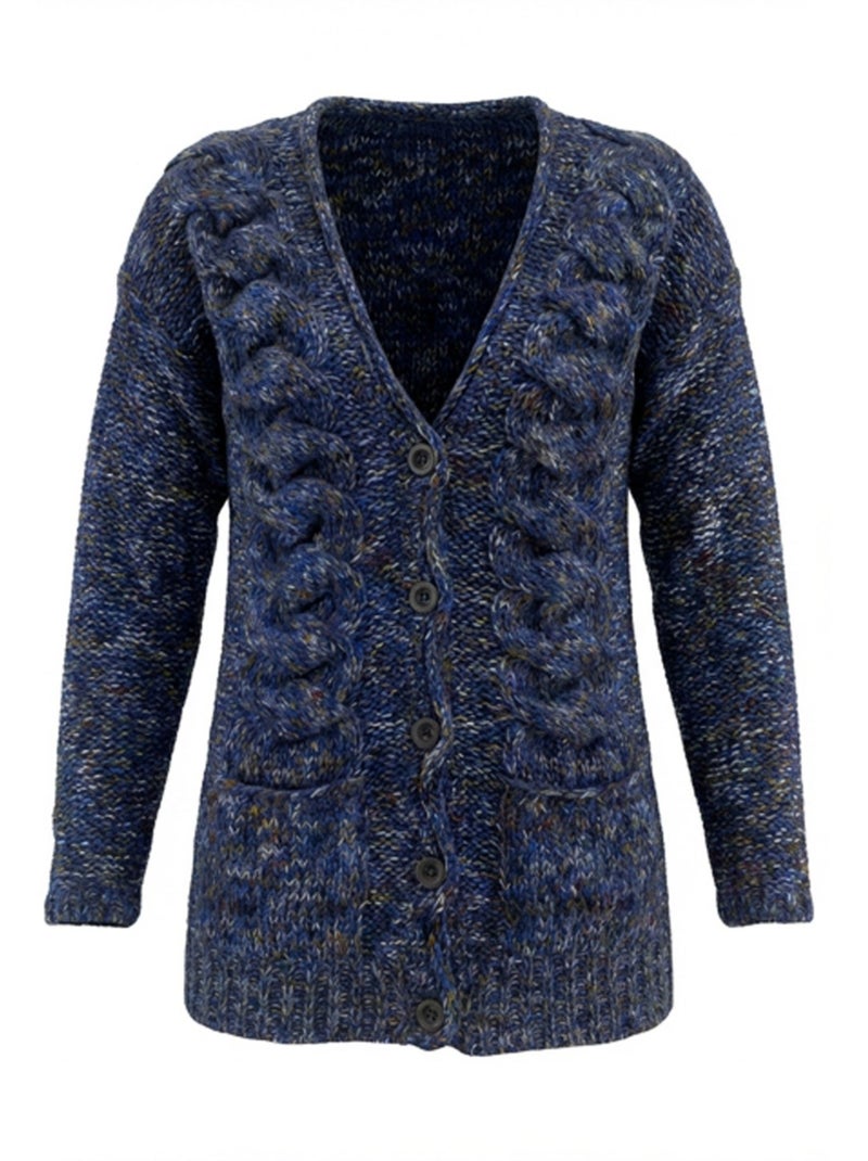 Chaleco Cardigan Kebello Azul - Kiabi