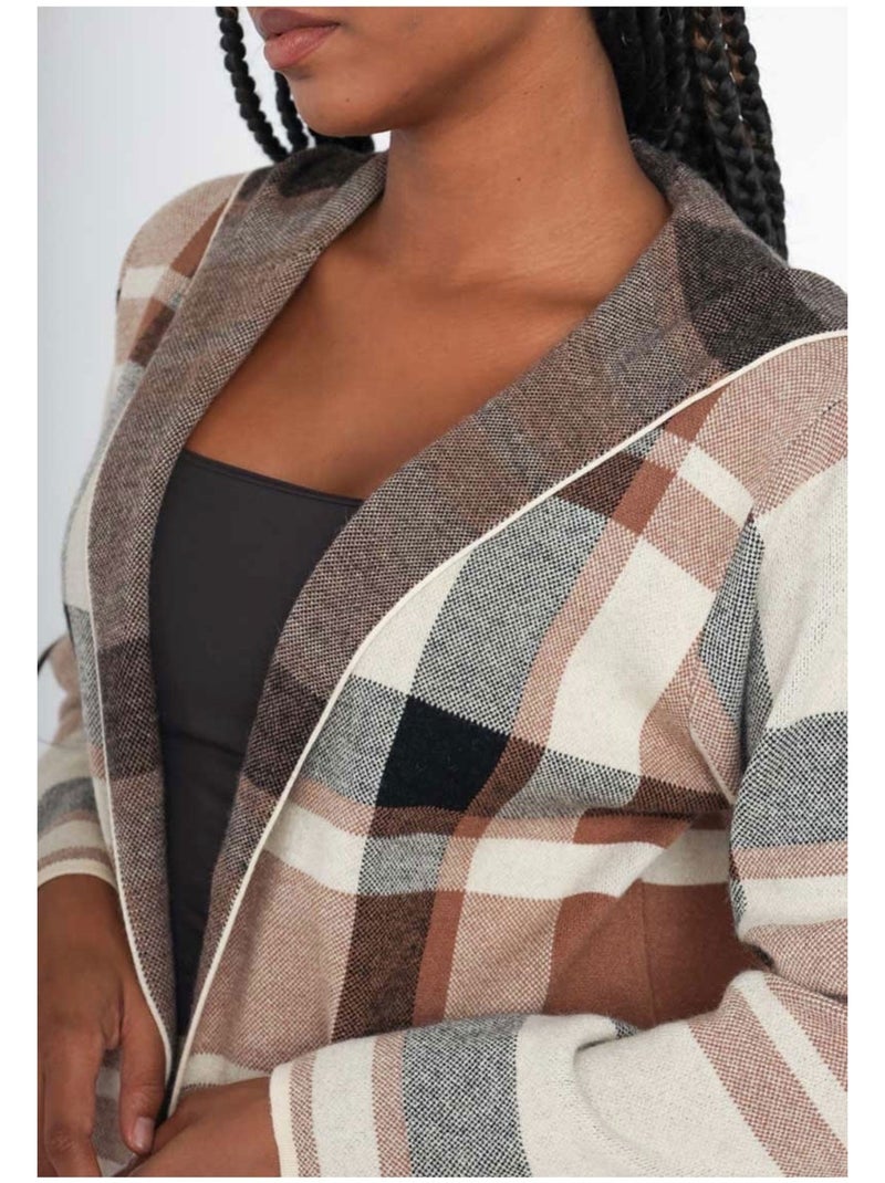 Chaleco Cardigan Kebello Beige - Kiabi