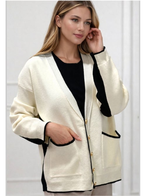 Chaleco Cardigan Kebello - Kiabi