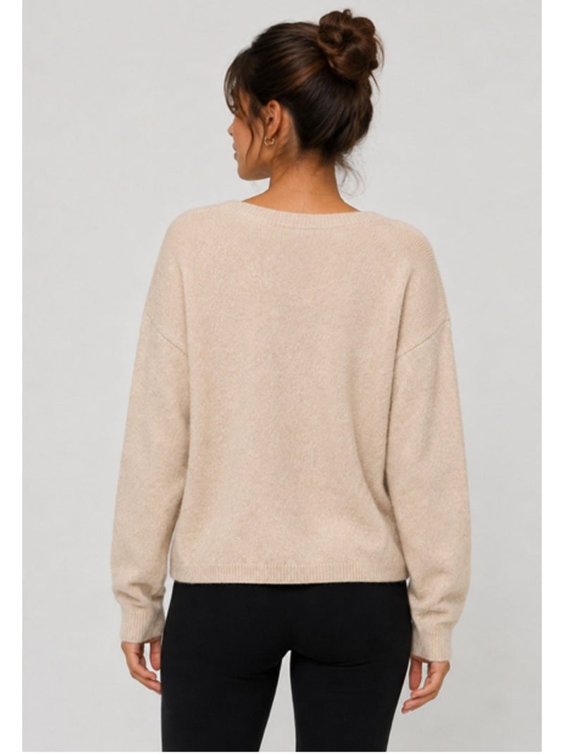 Chaleco Cardigan Kebello Beige - Kiabi