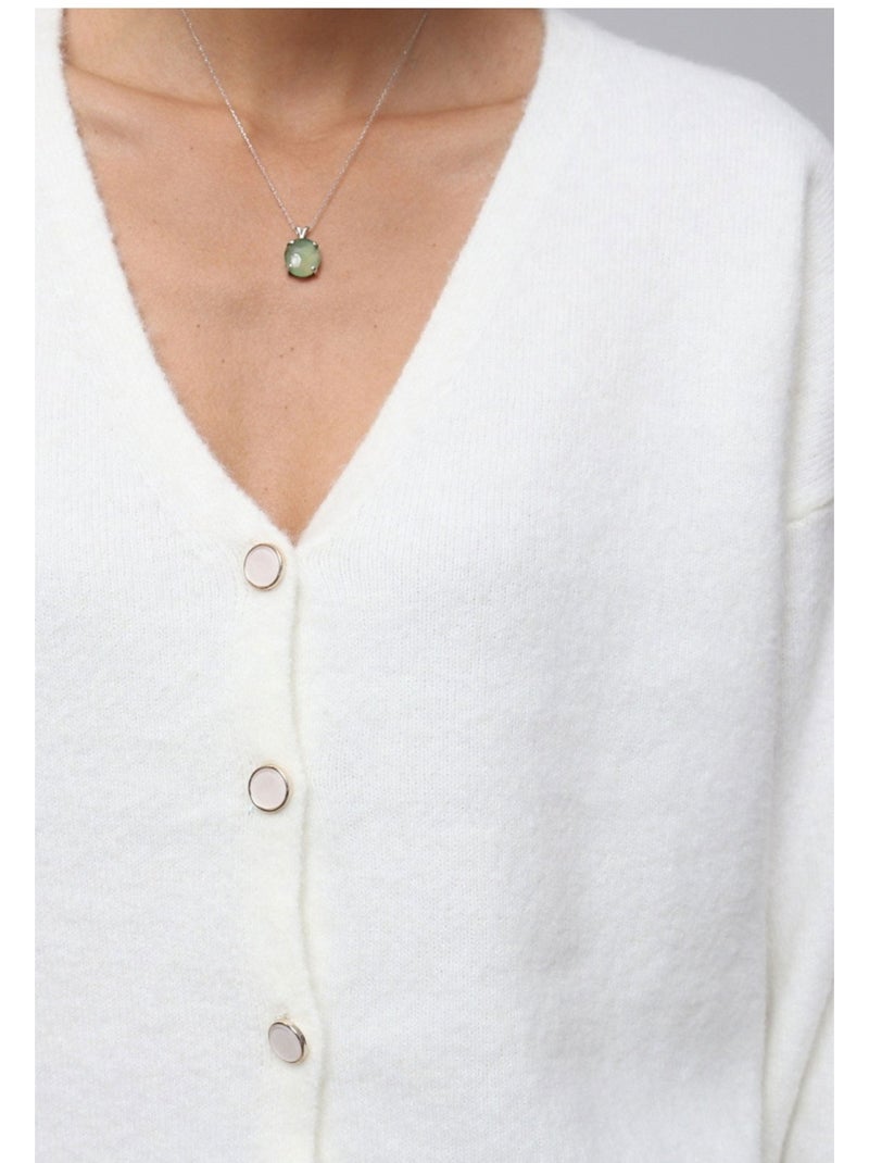 Chaleco Cardigan Kebello Blanco - Kiabi