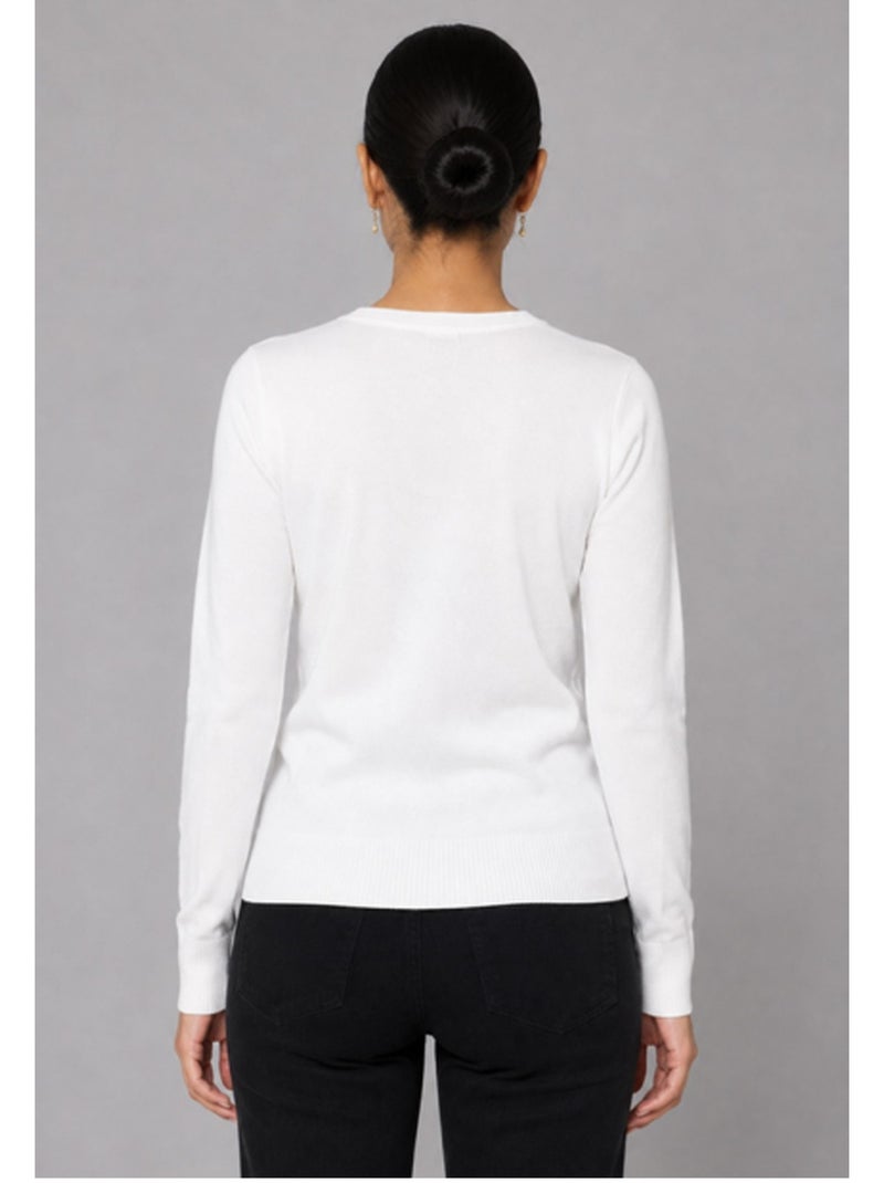 Chaleco Cardigan Kebello Blanco - Kiabi
