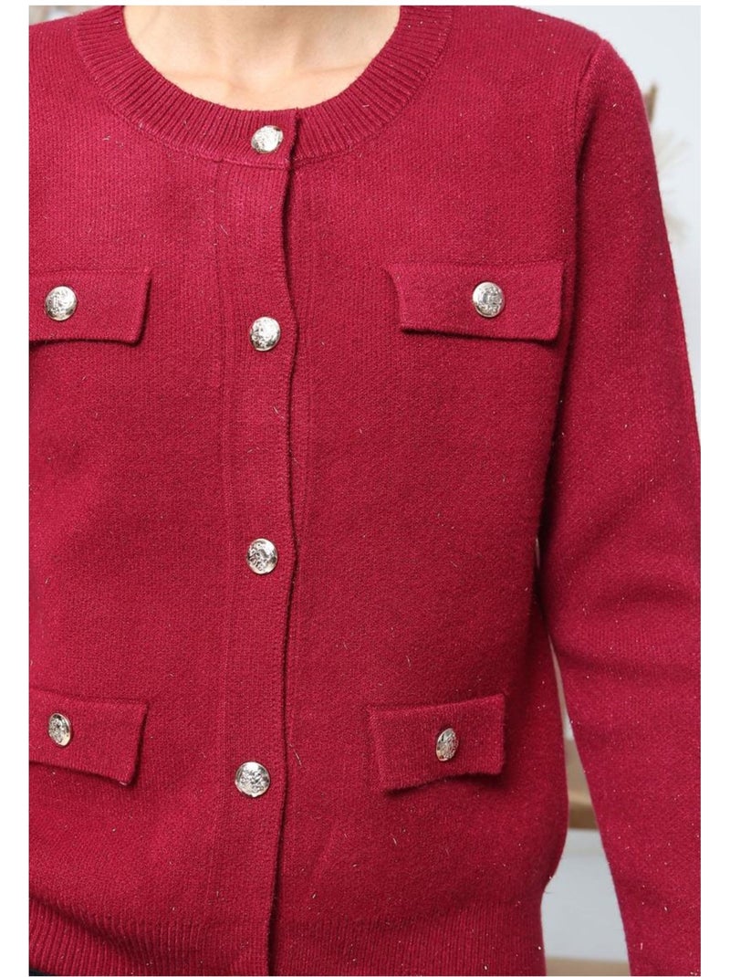 Chaleco Cardigan Kebello Burdeos - Kiabi