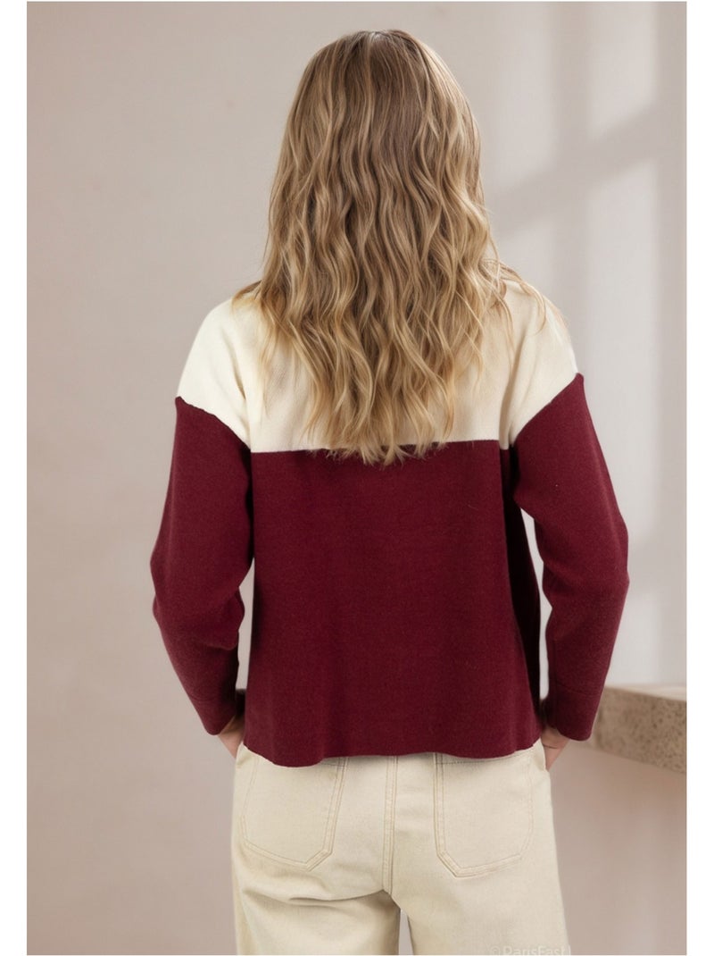 Chaleco Cardigan Kebello Burdeos - Kiabi