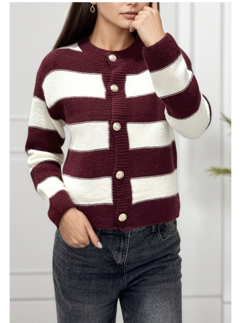 Chaleco Cardigan Kebello Burdeos - Kiabi