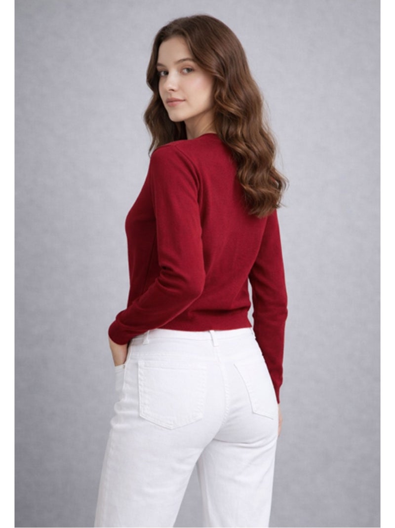 Chaleco Cardigan Kebello Burdeos - Kiabi