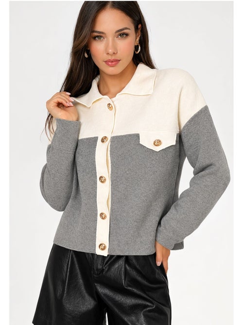 Chaleco Cardigan Kebello - Kiabi
