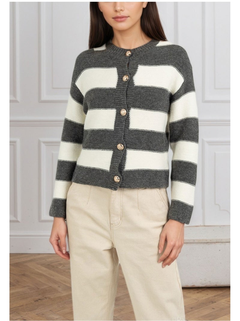 Chaleco Cardigan Kebello Gris - Kiabi