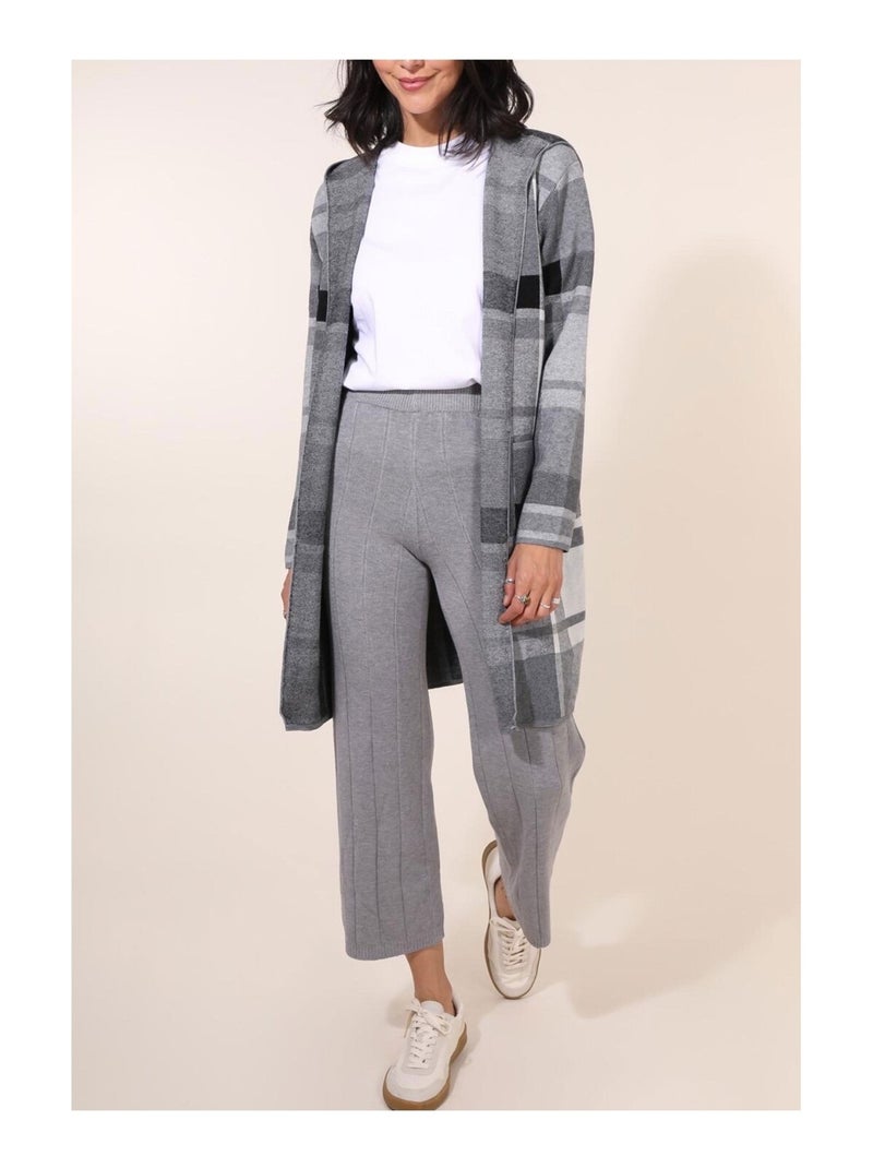 Chaleco Cardigan Kebello Gris - Kiabi