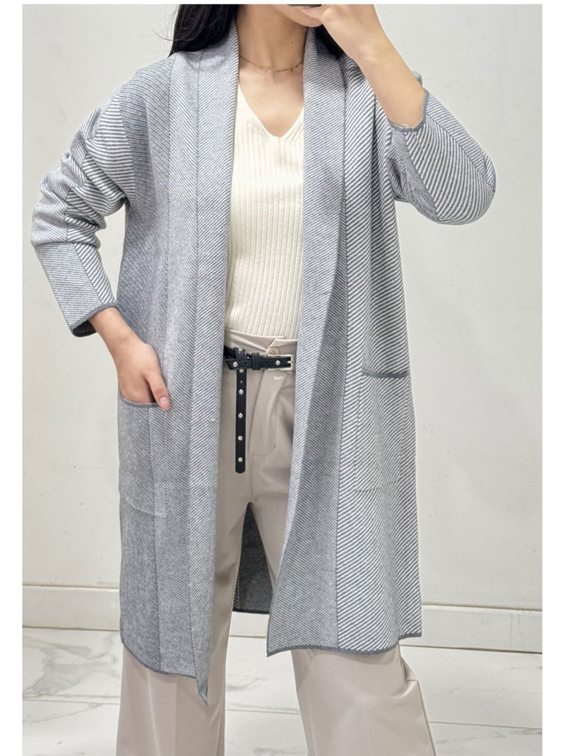Chaleco Cardigan Kebello Gris - Kiabi