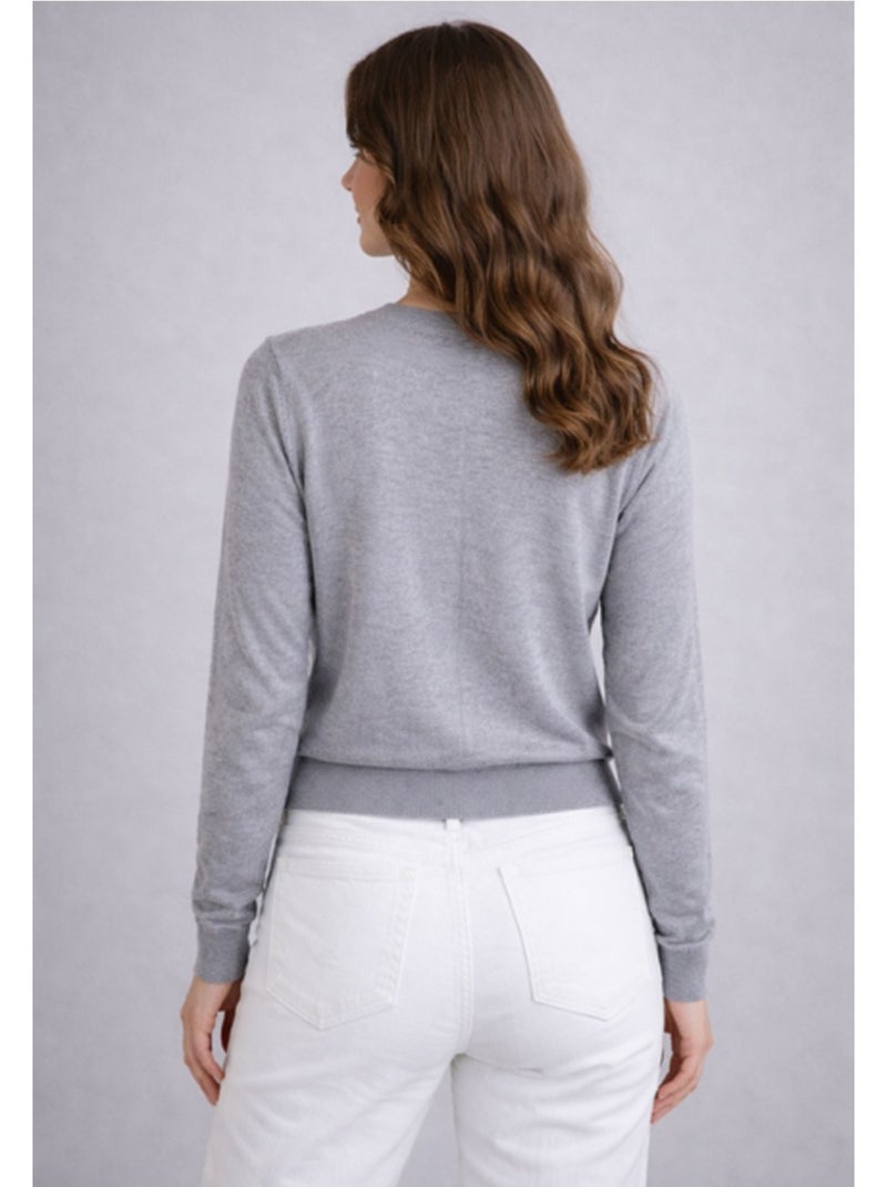 Chaleco Cardigan Kebello Gris - Kiabi
