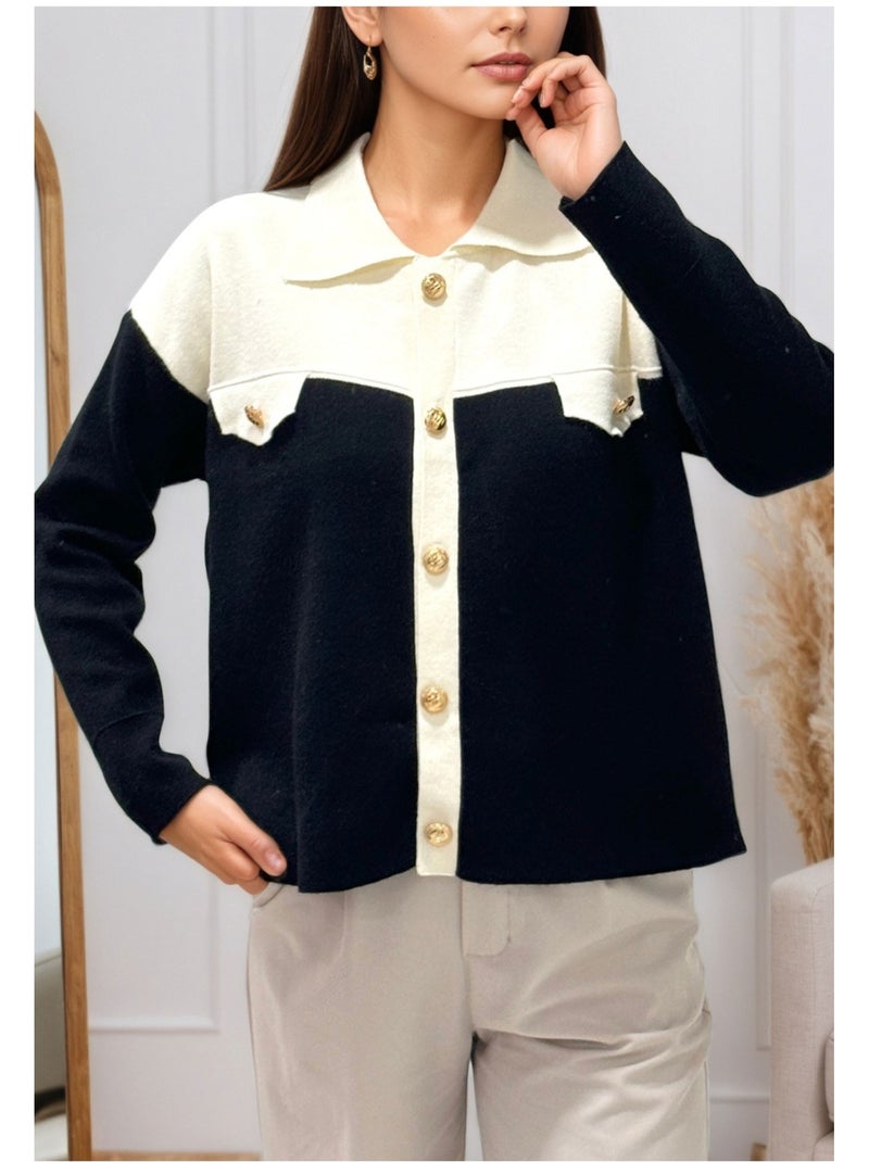 Chaleco Cardigan Kebello Negro Negro - Kiabi