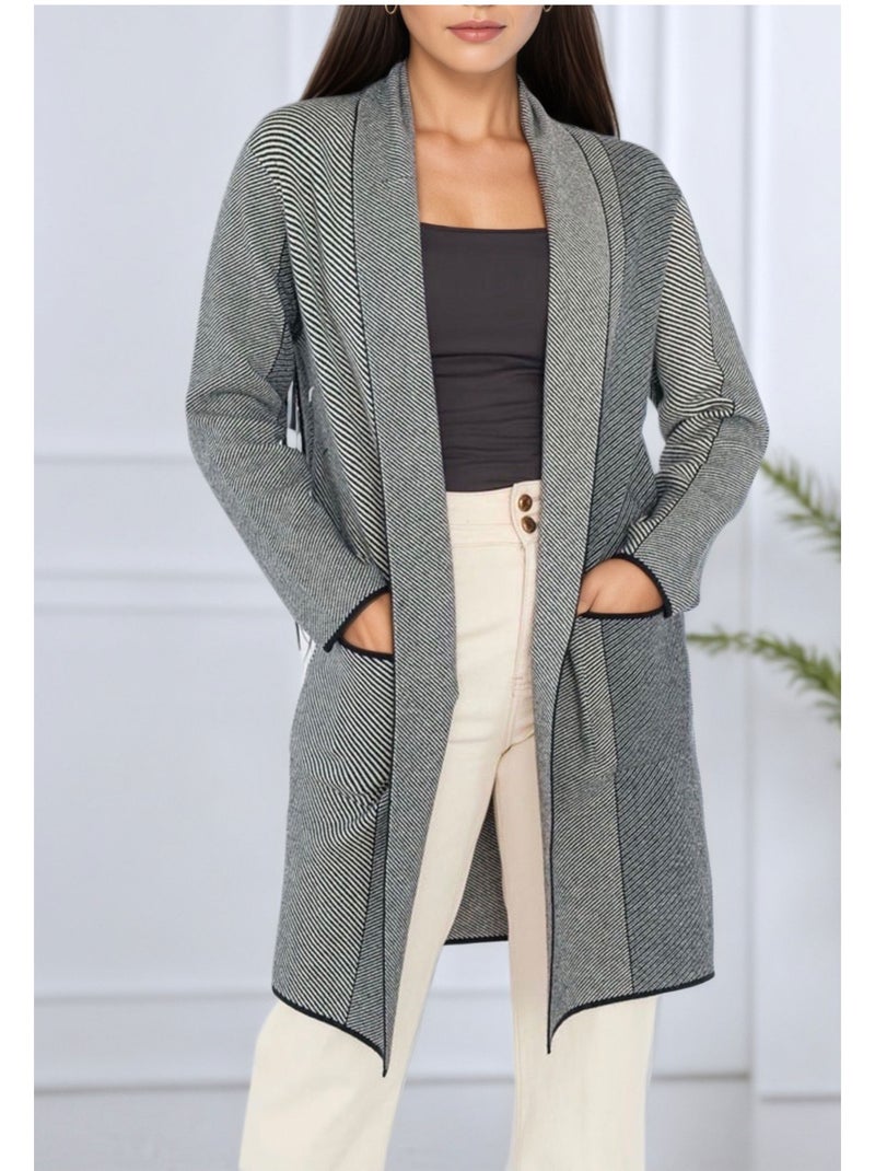 Chaleco Cardigan Kebello Negro Negro - Kiabi