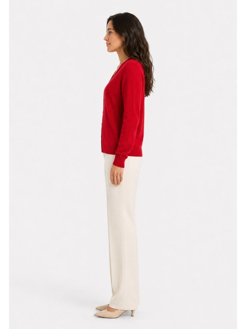 Chaleco cardigan kebello Rojo - Kiabi