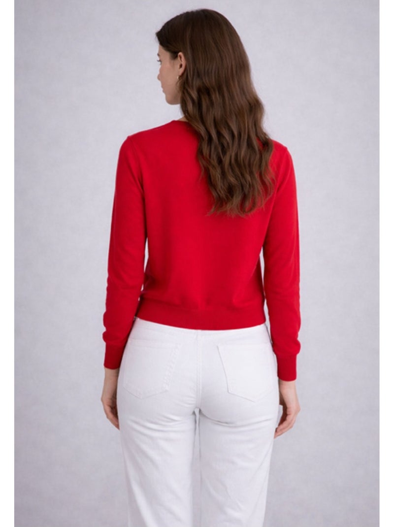 Chaleco Cardigan Kebello Rojo - Kiabi