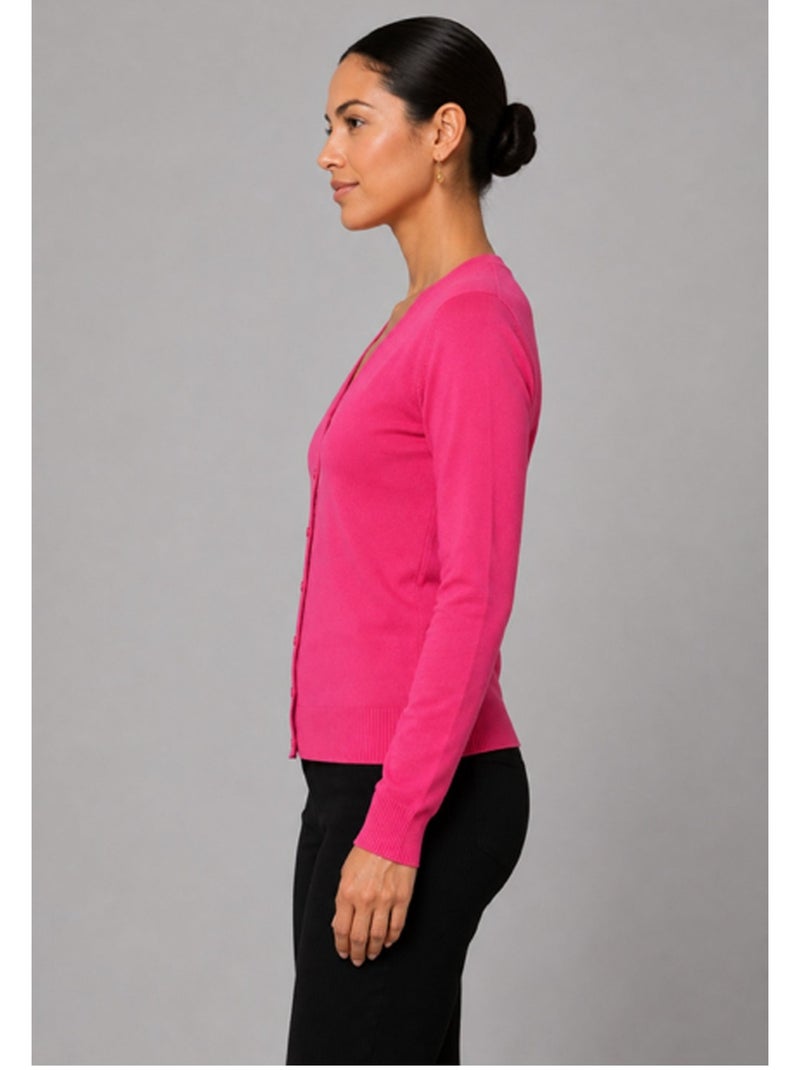 Chaleco Cardigan Kebello Rosa fucsia - Kiabi