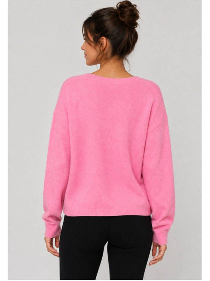 Chaleco Cardigan Kebello Rosa - Kiabi