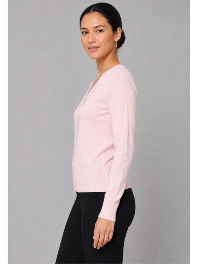 Chaleco Cardigan Kebello Rosa - Kiabi