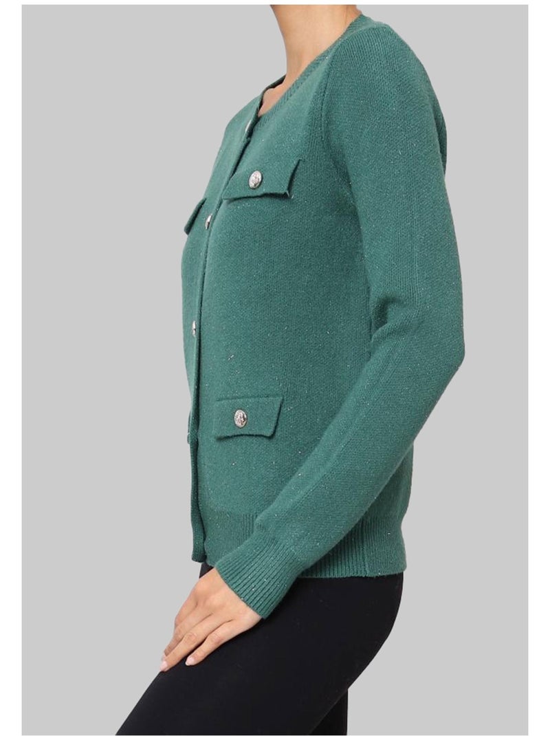 Chaleco Cardigan Kebello Verde - Kiabi