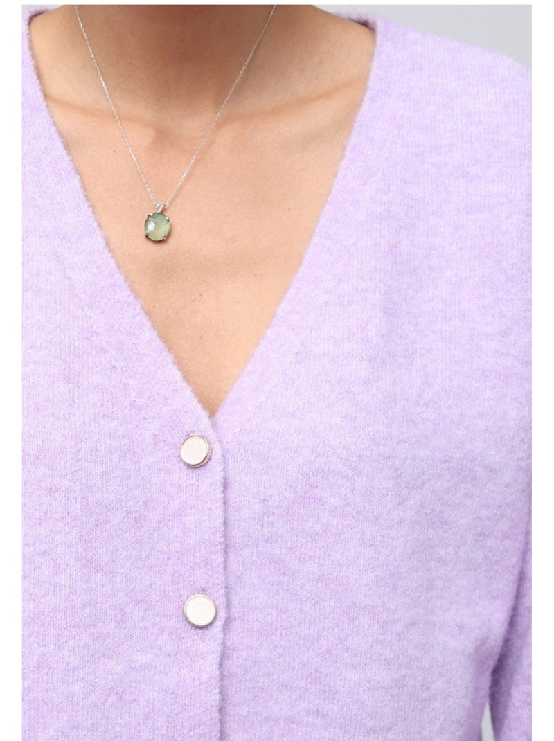 Chaleco Cardigan Kebello Violeta - Kiabi