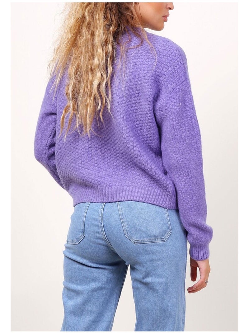 Chaleco Cardigan Kebello Violeta - Kiabi
