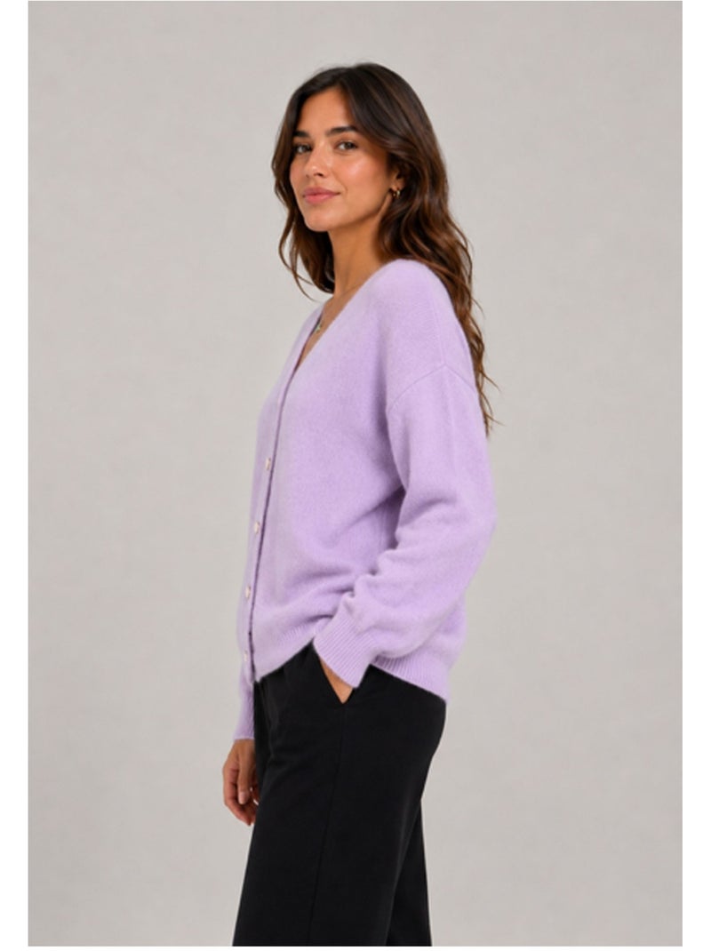 Chaleco Cardigan Kebello Violeta - Kiabi
