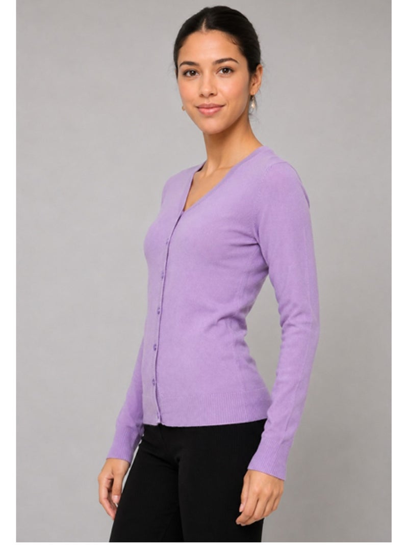Chaleco Cardigan Kebello Violeta - Kiabi