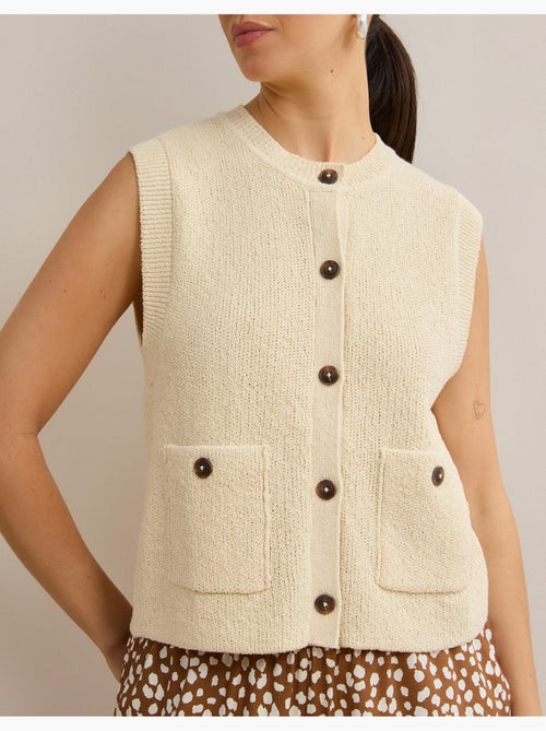 Chaleco clásico tejido, mo fashion - Kiabi