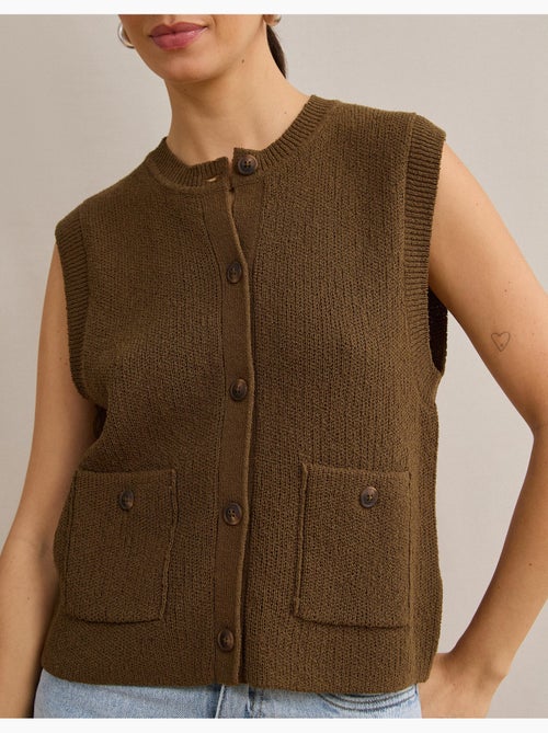 Chaleco clásico tejido, mo fashion - Kiabi