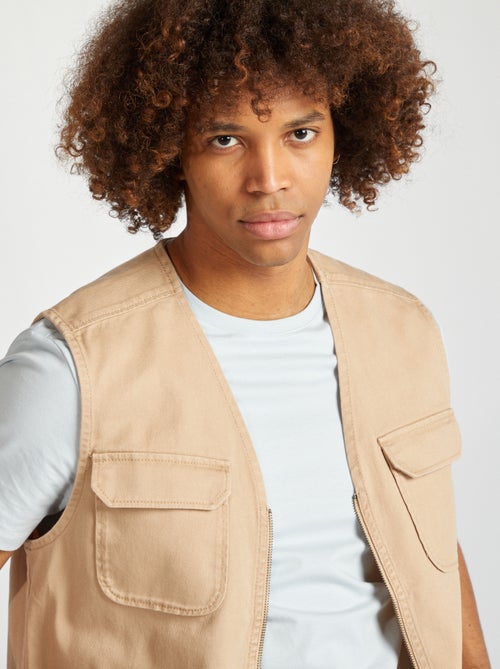 Chaleco con 4 bolsillos con solapa - Kiabi