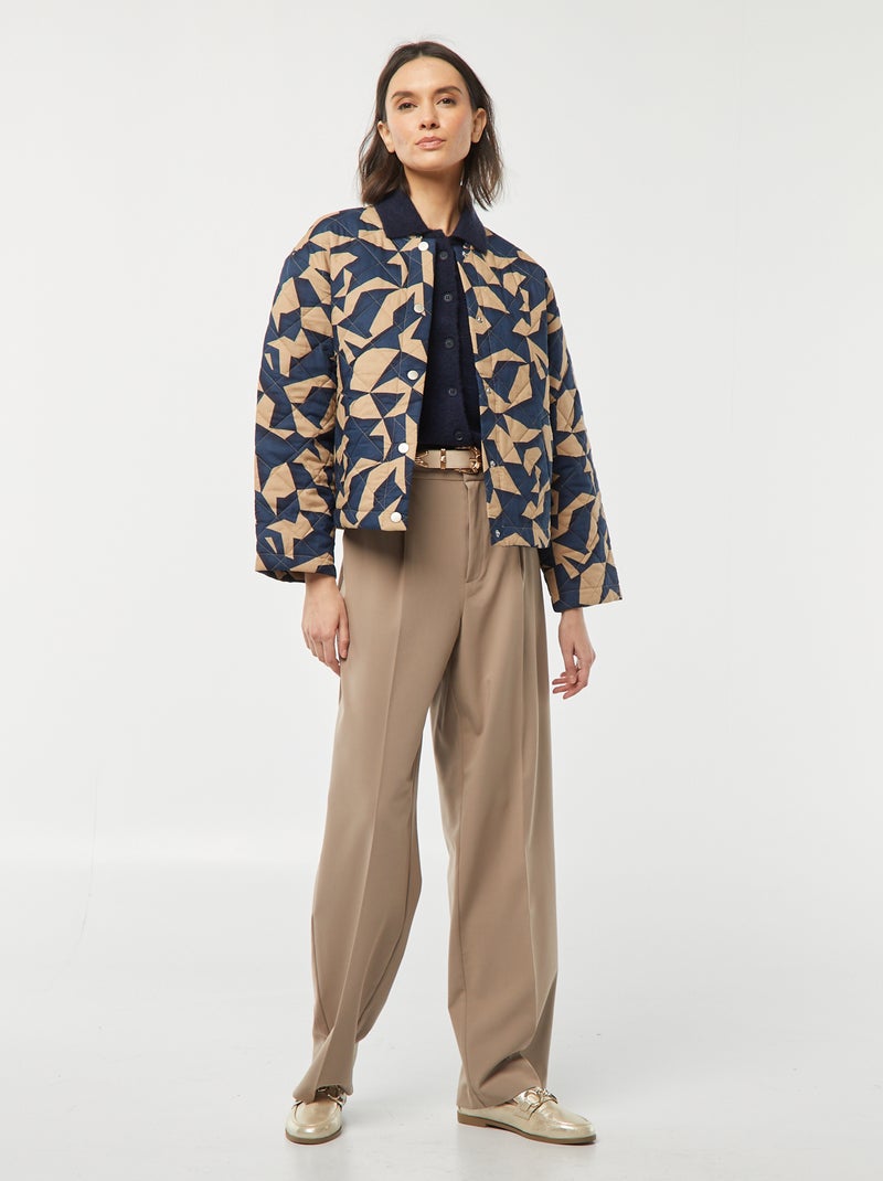 Chaleco con bolsillos en el pecho azul - Kiabi