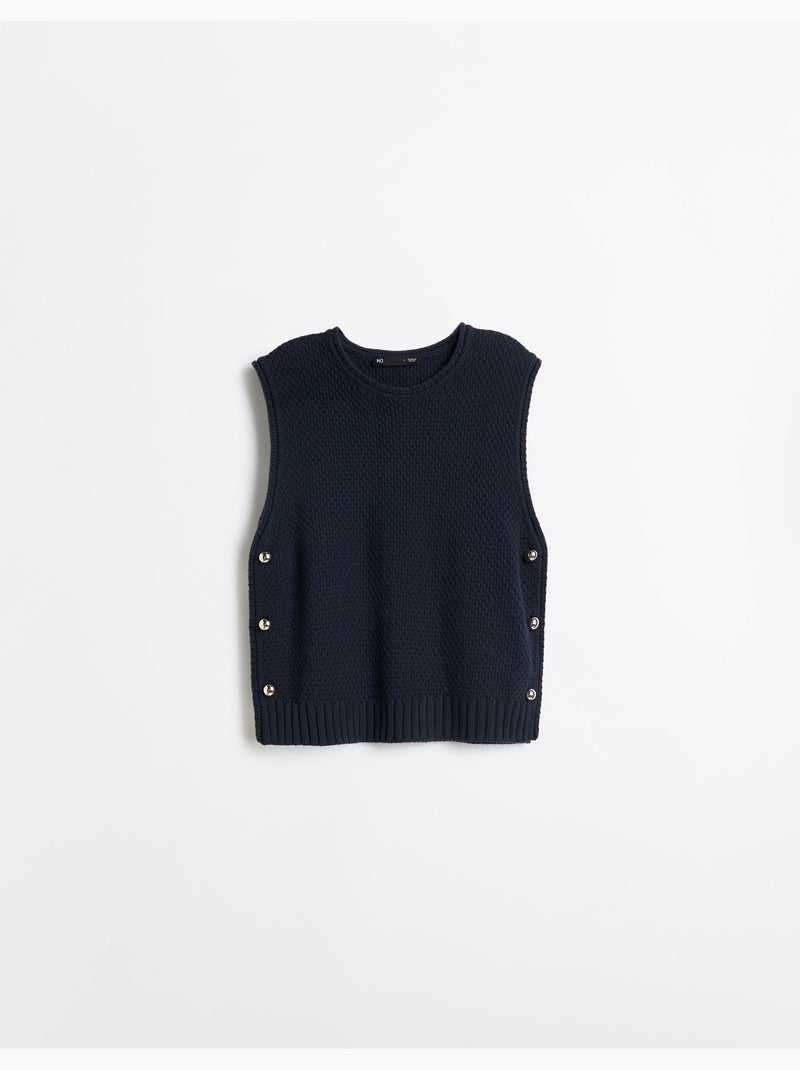 Chaleco con botones, mo fashion Azul - Kiabi
