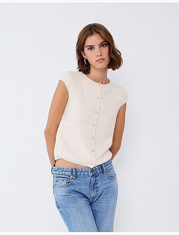 Chaleco con botones, mo fashion