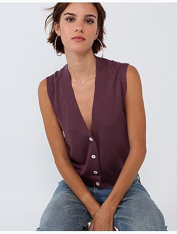 Chaleco con cachemir, mo fashion
