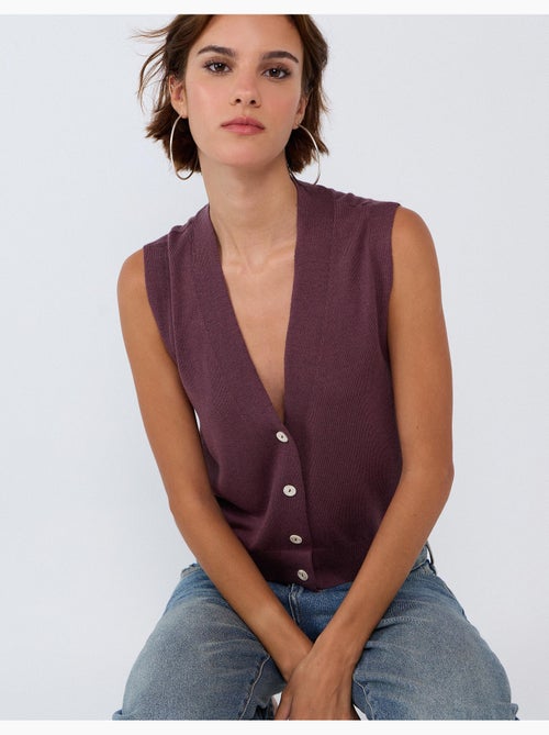 Chaleco con cachemir, mo fashion - Kiabi Chaleco con cachemir, mo fashion - Kiabi