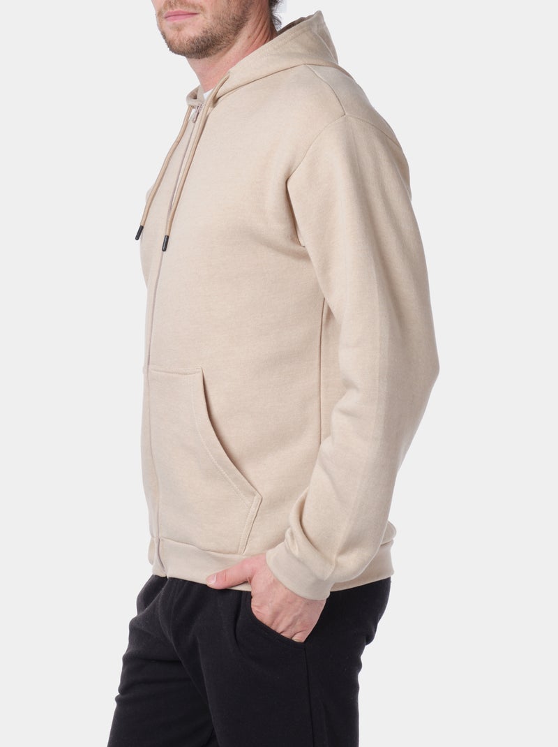 Chaleco con capucha Beige - Kiabi