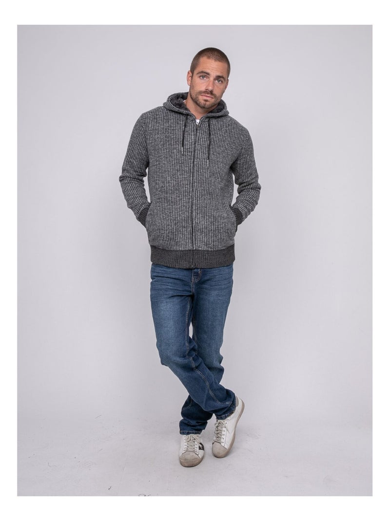 Chaleco con capucha LITEDDY Gris antracita - Kiabi