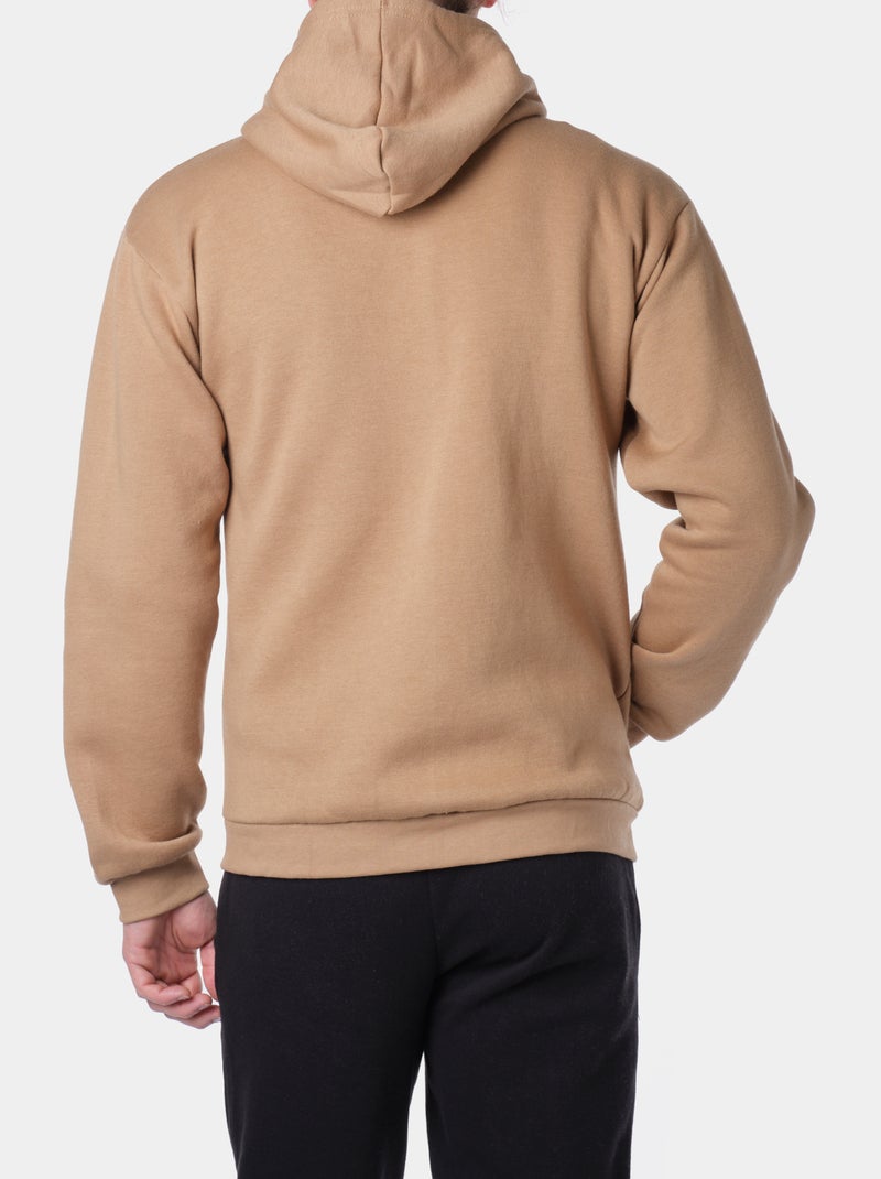 Chaleco con capucha Taupe - Kiabi