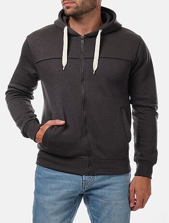 Chaleco con capucha y cremallera