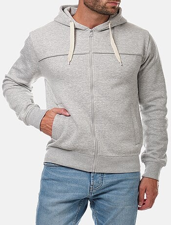 Chaleco con capucha y cremallera