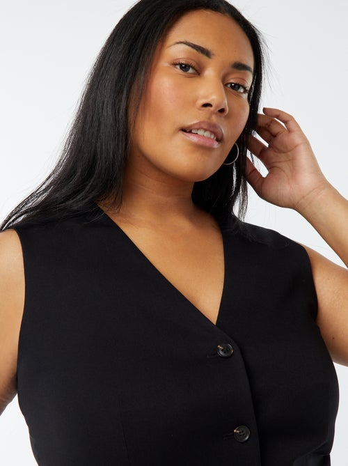 Chaleco con cierre de botones - Kiabi