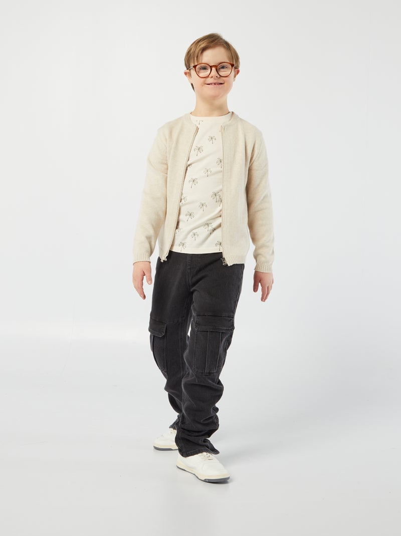 Chaleco con cremallera - So Easy BEIGE - Kiabi