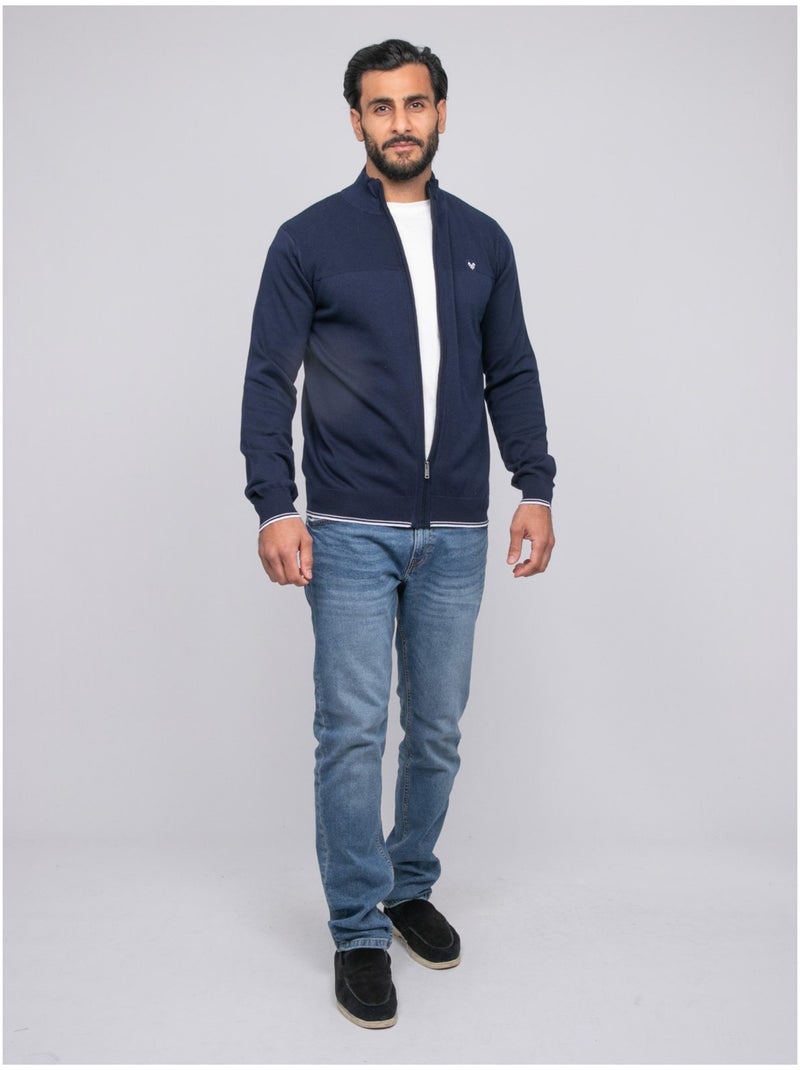 Chaleco con cremallera AMOULIN Azul marino - Kiabi