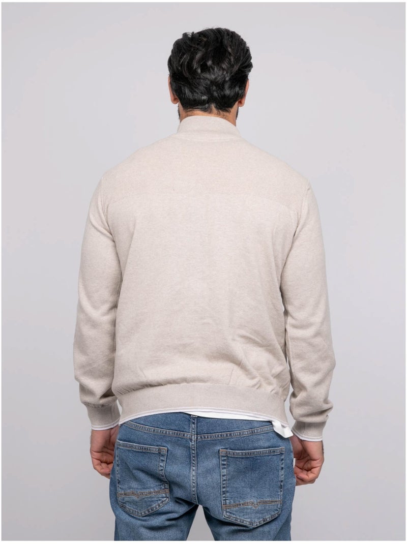 Chaleco con cremallera AMOULIN Beige - Kiabi