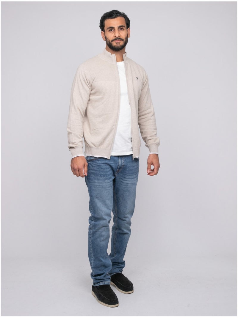 Chaleco con cremallera AMOULIN Beige - Kiabi
