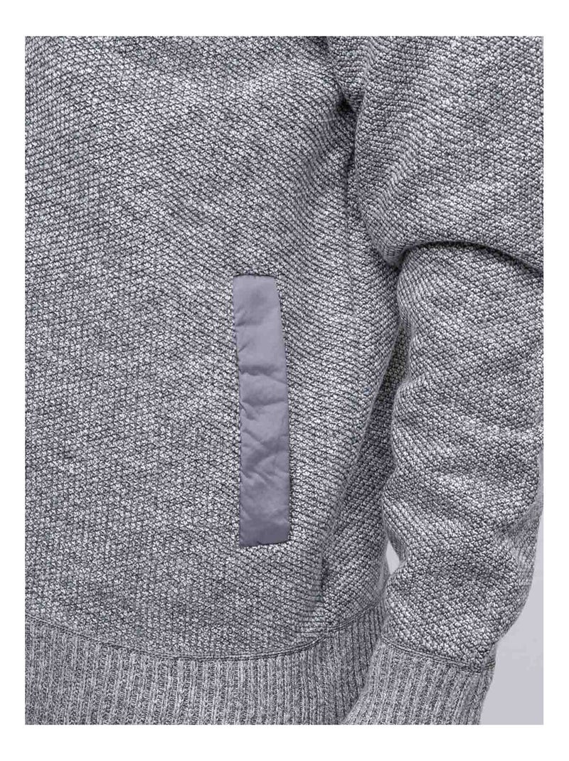 Chaleco con cremallera LAMILLE Gris antracita - Kiabi